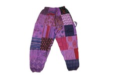 Patchwork Sarouel, Boho Hippie Sarouel Boho Gypsy Yoga Pantalon Large Jambe