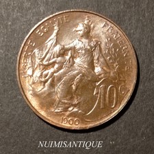 ~~ DUPUIS -  10 Centimes - SPL  - Cote Franc: 150 € ~~