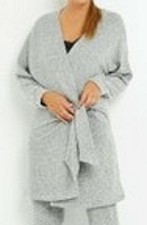 ROUGE GORGE VESTE D INTERIEUR GILET LONG LAINE DOUCE PANS T 46/48