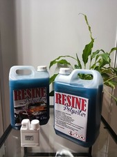 5 Kg De RESINE POLYESTER + 1 Kg OFFERT + Catalyseur 100 Gr + 1 Pipette Doseuse 