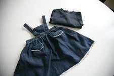 ENSEMBLE ROBE ET SWEAT BURBERRY BLEU MARINE 18/24 mois