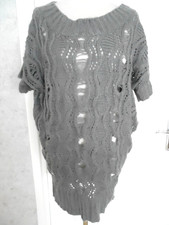 PULL GRIS AJOURE COTE FEMME DE LA REDOUTE TAILLE 38/40 COM9