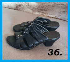 Mule, sabot à talon de couleur noir de pointure 36 