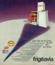 Publicité Advertising  820 1975  Frigéavia  réfrigérateur lave-vaisselle  linge