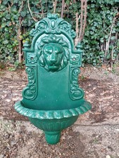 fontaine de jardin mural tète de lion
