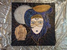 Painting/Tableau carré Lantern of the night 60x60 cm 