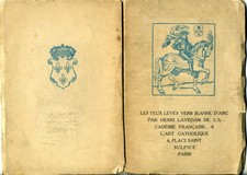 1916 livre Les Yeux levés vers Jeanne D'Arc - H.Lavedan - exemple n°42