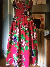 robe d'été coton fuschia NYTIA .Taille 40   .(M/F)