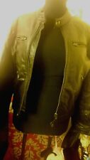 BLOUSON / VESTE EN CUIR COL MOTARD EN TAILLE S EPIDERME PARIS POUR HOMME VAL 389