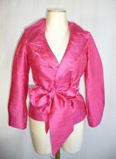 DONA LOUISA VESTE EN SOIE SAUVAGE ROSE FUCHSIA 36 38 40