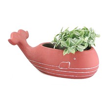 Cache Pot Baleine rouge 30 cm