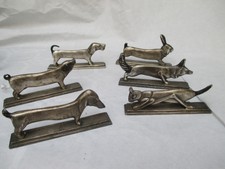 Art Déco   PORTE-COUTEAUX animalier cochon SAUTERELLE renard chiens LAPIN