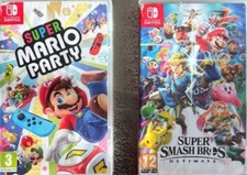 Lot de 2 Jeux Switch super mario party et super smash  bros ultimate 