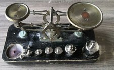 Ancienne balance chimie apothicaire old french poids mesure scales chimist