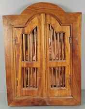 MIROIR MURAL vintage forme FACADE D'ARMOIRE Porte Double Ajouree decoration J