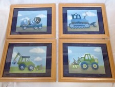 4 Wall art prints frames to match Pottery Barn Kids Christopher Construction M2M
