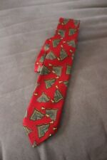 VINTAGE Alain Figaret PARIS FRANCE RED HORNS Silk Tie SUPER MINT STUNNING