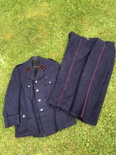 Vareuse Cérémonie Sapeur Pompier Costume Uniforme  Vintage Veste Pantalon homme