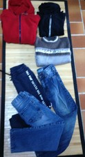 Lot enfant garçon 8/10 ans automne hiver jeans jogging pull gilet 6 pièces