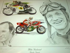 Mike Hailwood Ducati Ncr Honda World Champion Hommage Isle De Homme Tt Ulster