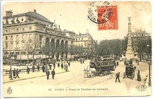 CP 75 PARIS - Place et Théâtre du Châtelet