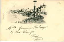 14 Lion sur Mer la plage dos non divisé 1899