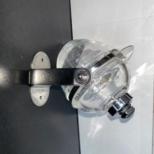 VINTAGE ANCIEN PORTE SAVON DISTRIBUTEUR MURAL VERRE ANNÉES 80