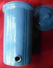 grand pot en GRÈS bleu de DIGOIN GRESPOT (vinaigrier-pot à eau ou à vin) 5L.