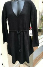 BILLABONG - Robe noire en tricot, ceinture coulissante, taille S, jamais portée