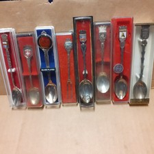 Lot Petites CUILLERES ARGENT Vintage Collection Voyage Souvenirs Divers 