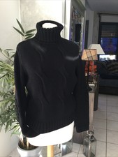 Pull col roulé GEORGES RECH SPORT taille 38/40/42 laine noire bon état