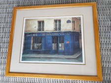 Ancien reproduction Renoux Café AU BON COIN André Roussard cadre déco bistrot 