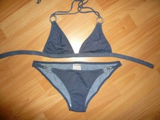  3SUISSES Maillot de bain 2 pièces bleu denim 38 NEUF 
