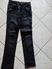 pantalon jean noir garcon  14 ans