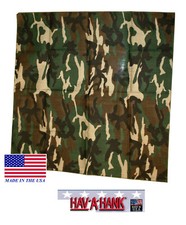 6-USA Fabriqué Vert Camouflage Bois Franc Bandana Tête Echarpe Foulard