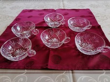 Ensemble de 6 Coupelles en cristal taillé - Montbronn - Vintage Années 70