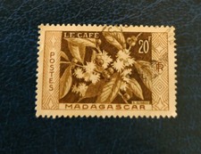 Madagascar - France - 1957 Flora, Fauna and Sightseeing- café - flore- O