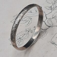 Bracelet Jonc pour Enfant en Argent Ciselé XIXème Napoleon III - Silver Bangle