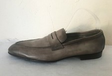 SANTONI, mocassins en cuir, pointure  7,5 UK soit 41,5 FR