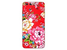 Huawei Honor 9 Coque Gel TPU souple et résistante avec motif (Fleur Rouge)
