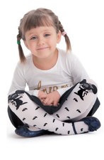 Blanc Doux Femme Fille Mode Souris Noeud Rose Plus Épais 40 Den Collant T55