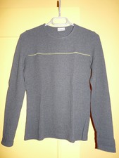 Pull gris foncé coton mélangé Camaïeu T2 TBE petit prix