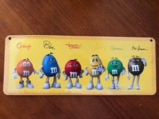 PLAQUE METALLIQUE ÉMAILLÉE M & M'S