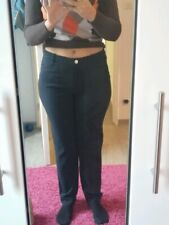 Pantalon Christine Laure T38 bleu marine à rayures blanches