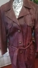   Manteau / veste 3/4  femme  cuir agneau " OAKWOOD" T(42 L) 44 XL  comme neuf