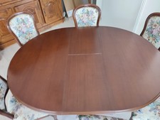 ensemble table et chaises merisier 