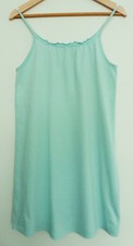 T SHIRT DE NUIT. NUISETTE. CHEMISE DE NUIT VERT D'EAU. COTON. TAILLE 14 ANS