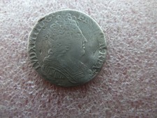  LOUIS XIV : 1/ 10iéme d'écu aux 3 couronnes 1711 X  Rare     