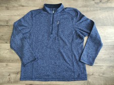 Woolrich Sweat-Shirt Vintage 90S Interne Laine Polaire 1/4 Zip Poche Brust XXL