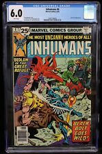 INHUMANS #6 CGC Graded 6.0 FN Marvel Comic Book August 1976 White Pages